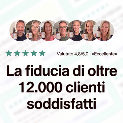 La fiducia di oltre 12.000 clienti soddisfatti, valutato 4,8 su 5